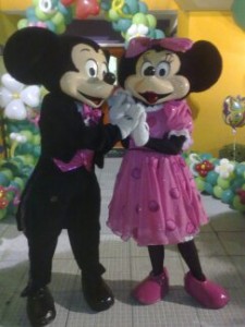 Mickey e Minie rosa  